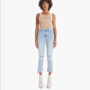 MOTHER Insider Crop Step Fray